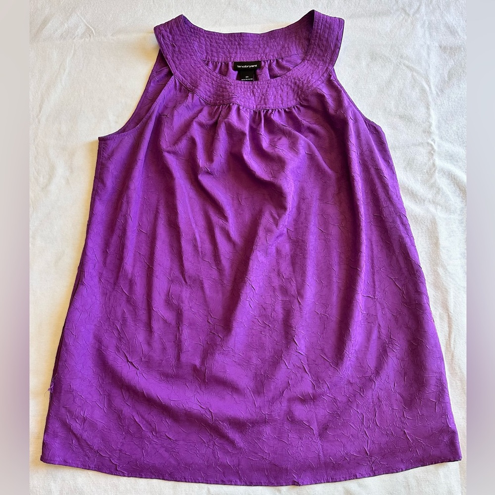 Purple silk tunic